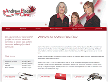 Tablet Screenshot of andrewplaceclinic.com.au